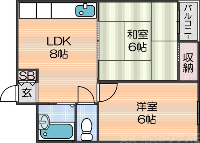 【ドムール帝塚山南の間取り】