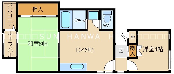 ソーシャル山本（猫飼育可）の間取り