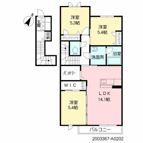 エメラルドタワーＡ棟の間取り