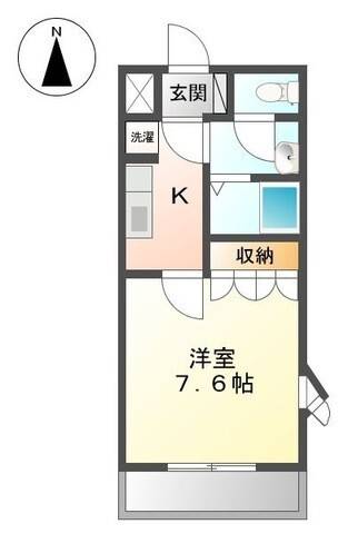 松山市北斎院町のマンションの間取り