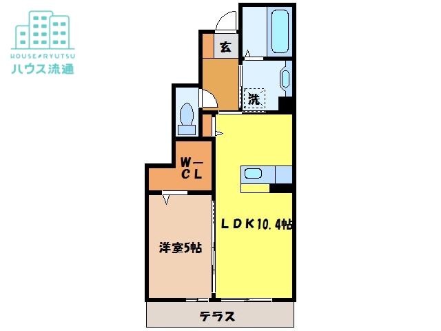 ラルーチェ幸Ｂ棟の間取り