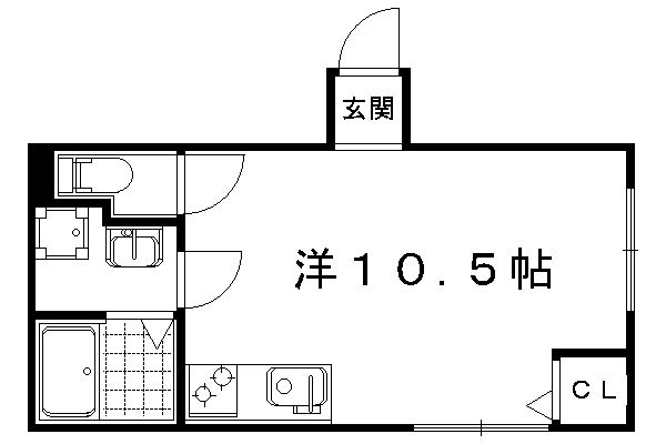 エムコート衣笠の間取り