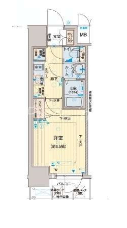 大阪市旭区大宮のマンションの間取り