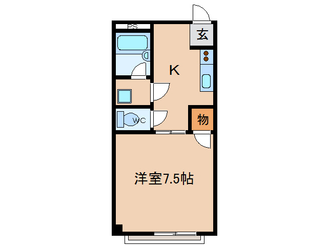 Ｋハイツの間取り