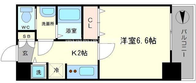 プレサンス難波フィネストの間取り