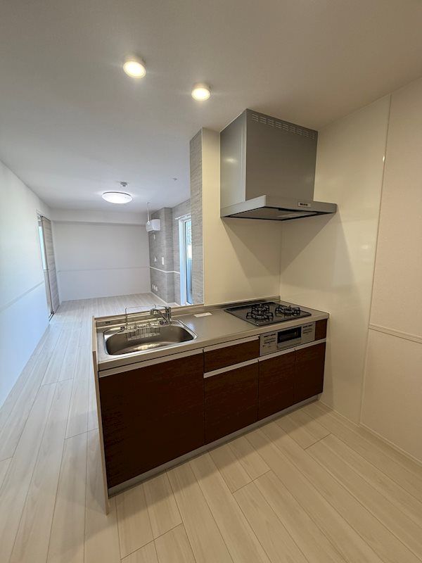 キッチン　３口システムキッチン