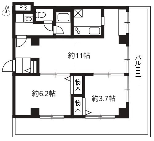 アールスリー川越の間取り写真