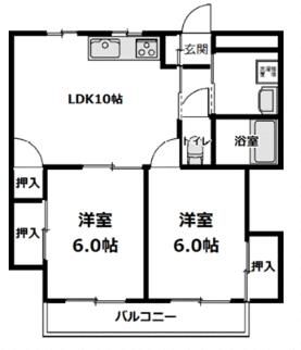 木下マンションの間取り写真