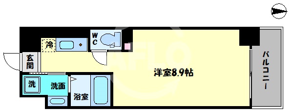 N Residence 新今宮の間取り写真
