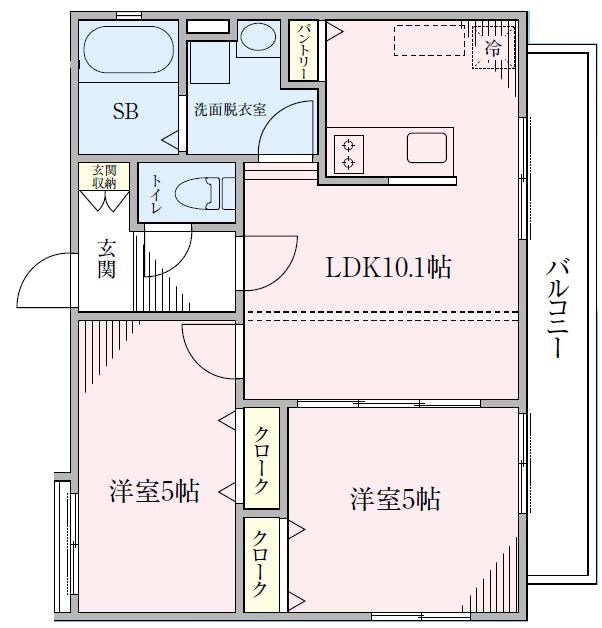 京急本線 県立大学駅 徒歩11分 3階建 築15年の間取り写真