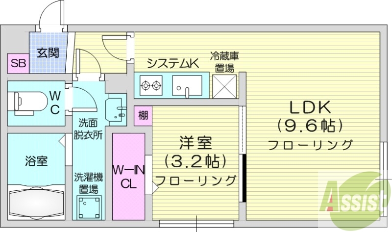 Peche MOTOMACHIの間取り写真