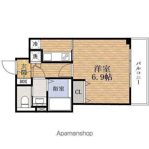 地下鉄四つ橋線 肥後橋駅 徒歩4分 13階建 築24年の間取り写真