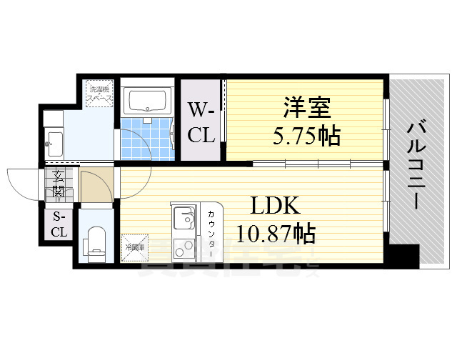 地下鉄谷町線 野江内代駅 徒歩5分 11階建 築8年の間取り写真