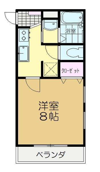 ＪＲ総武本線 佐倉駅 徒歩10分 2階建 築21年の間取り写真