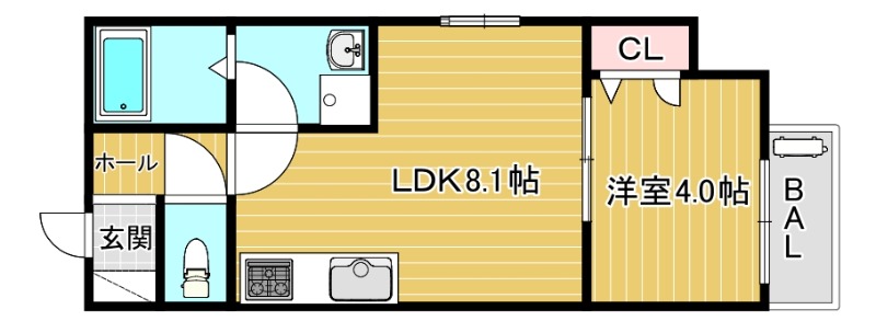 南海高野線 北野田駅 徒歩7分 3階建 築3年の間取り写真
