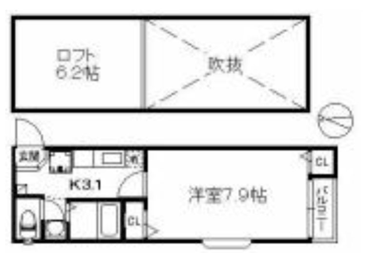 ポラリス姪浜駅南の間取り写真