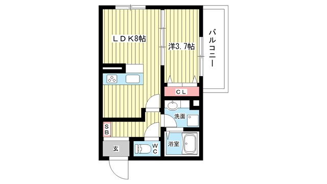 阪急宝塚線 豊中駅 徒歩15分 2階建 築10年の間取り写真