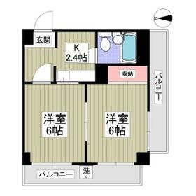 ベルメゾン並木の間取り写真