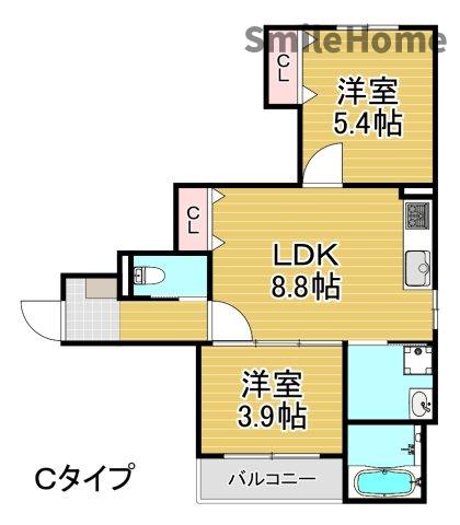 K asecia Miniumの間取り写真