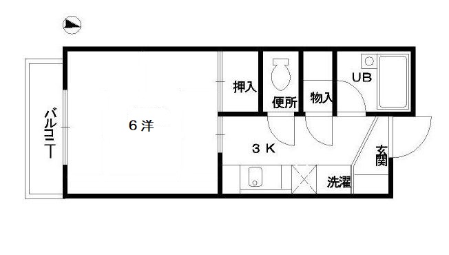 広島市中区本通のマンションの間取り