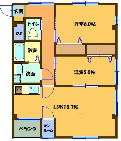 Ｔiara（ティアラ）の間取り