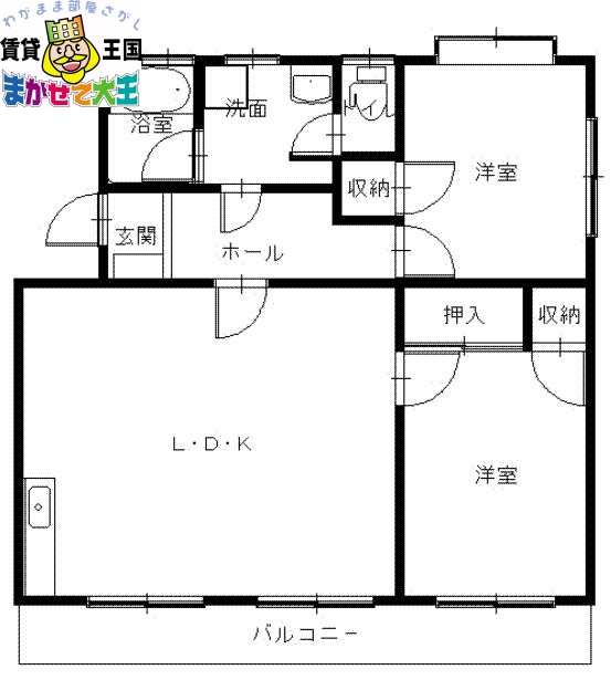 西彼杵郡時津町野田郷のマンションの間取り