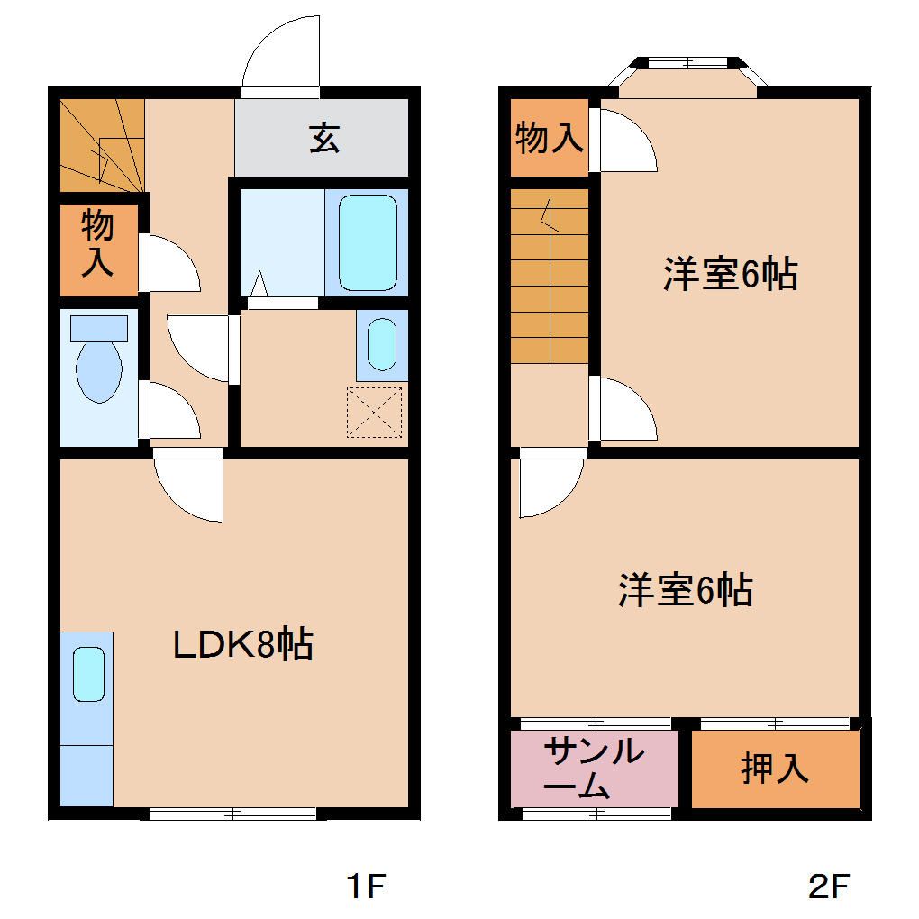 メゾネット早稲田の間取り