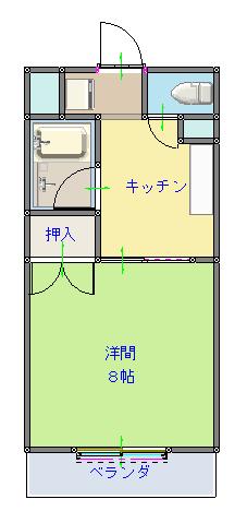 ヴィラ湯川の間取り