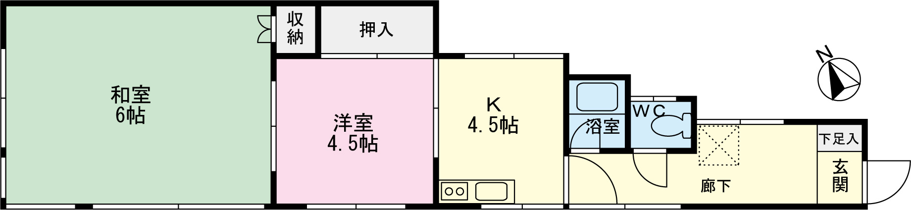 グリーンコーポの間取り