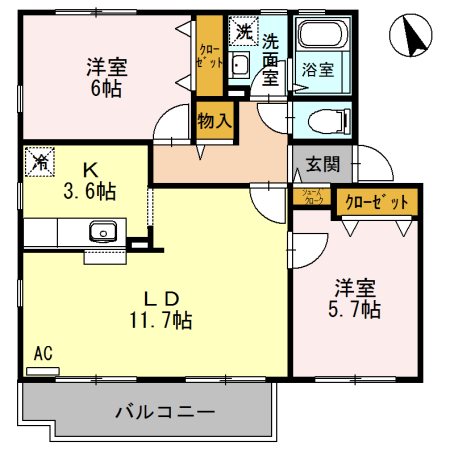 フォレストアベニューの間取り