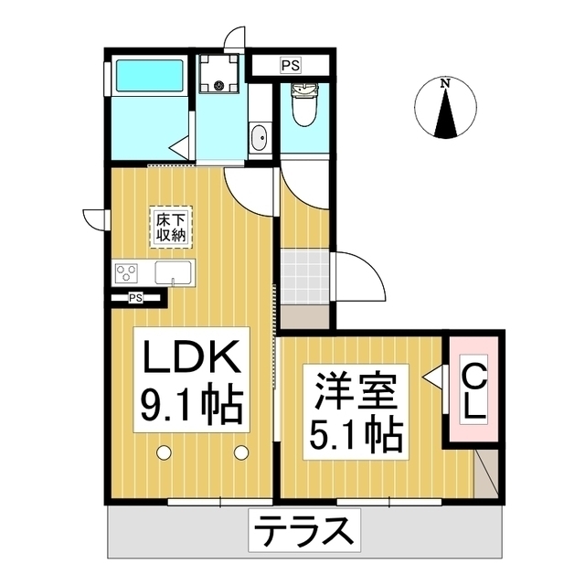 トリシアあいの間取り