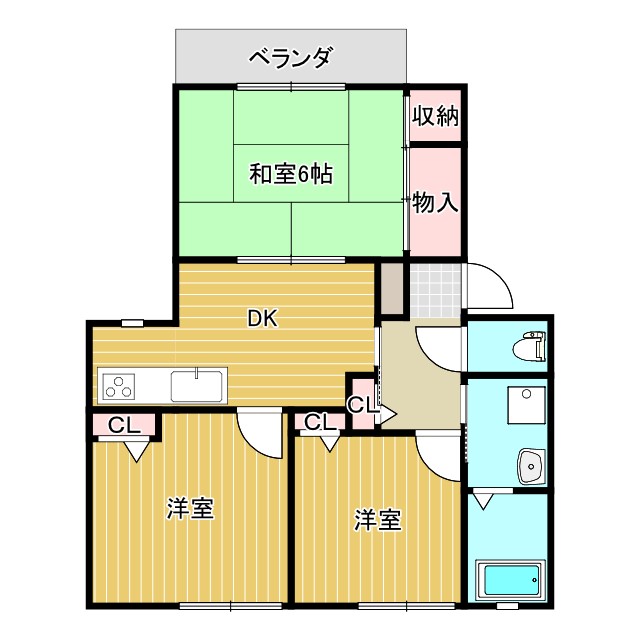 ベルヴィーの間取り