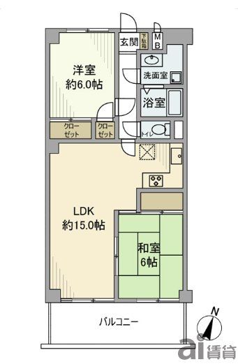 富士見マンションA棟の間取り