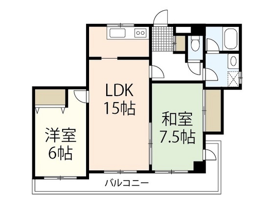 広島市西区古江西町のマンションの間取り