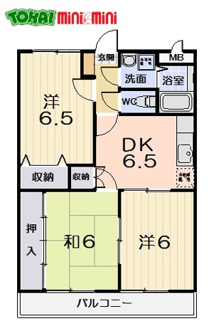 アニバーサリーの間取り