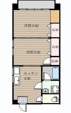 鹿児島市鴨池のマンションの間取り