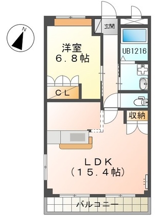 名古屋市南区源兵衛町のアパートの間取り