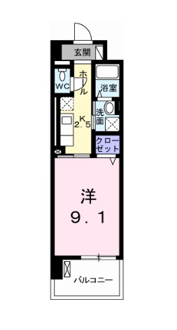 姫路市船橋町のマンションの間取り