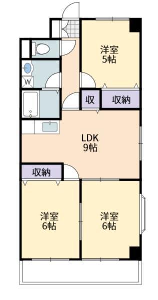 東広島市三永のマンションの間取り