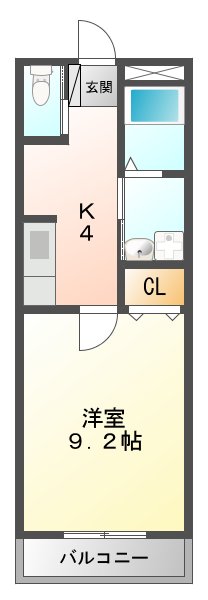 シティライフ三日市の間取り