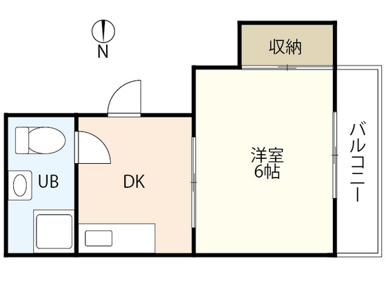 広島市中区広瀬北町のマンションの間取り