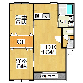 【Ｍハイツ東町８の間取り】