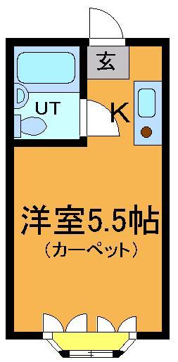 市川市国府台のマンションの間取り