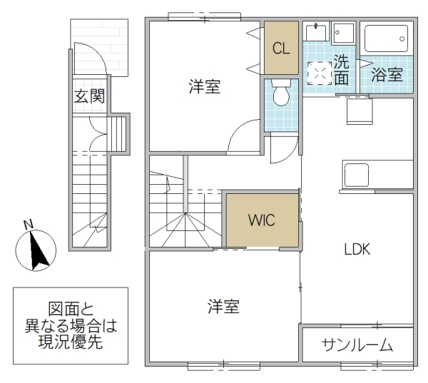 リッツガーデン吉沢 Aの間取り