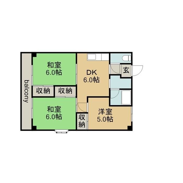 一宮市今伊勢町馬寄のマンションの間取り