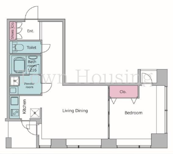 港区三田のマンションの間取り