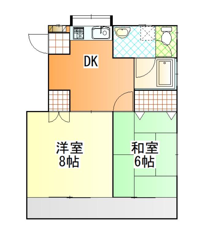 リバーハイツの間取り