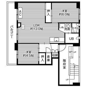 岩見沢市幌向南五条のマンションの間取り