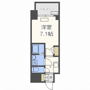 プレサンス難波フィールドの間取り