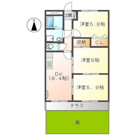 エフハピネスの間取り